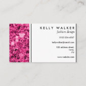 Helderroze visitekaartje (Achterkant)