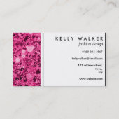 Helderroze visitekaartje (Achterkant)