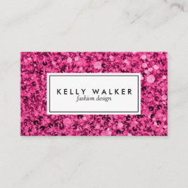 Helderroze visitekaartje