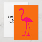 Helderroze vlamJargon op Sinaasappel Kaart (Voorkant / Achterkant)