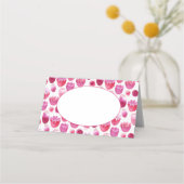 Helderroze Waterverf Blossom Wedding Plaatskaartje (Voorkant)