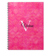 Helderroze Waterverf Notitieboek (Voorkant)