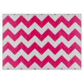 Helderroze Zigzag Patroon Snijplank (Voorkant)