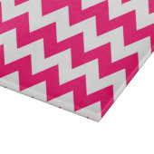 Helderroze Zigzag Patroon Snijplank (Hoek)