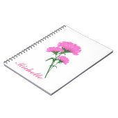 Helderroze zomeranjers notitieboek (Linkerzijde)