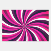 Helderroze zwart zigzag-startpapier voor het ompak inpakpapier vel (Voorkant 3)