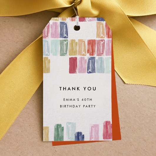 Helderschilderende juwelen Dank je cadeautjes Labe Cadeaulabel