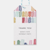 Helderschilderende juwelen Dank je cadeautjes Labe Cadeaulabel (Achterkant)