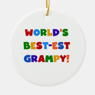 Helderste kleuren - T-shirts met de beste grijze k Keramisch Ornament