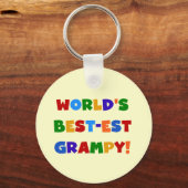 Helderste kleuren - T-shirts met de beste grijze k Sleutelhanger (Voorkant)