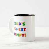 Helderste kleuren - T-shirts met de beste grijze k Tweekleurige Koffiemok (Voorkant links)