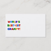 Helderste kleuren - T-shirts met de beste grijze k Visitekaartje (Achterkant)