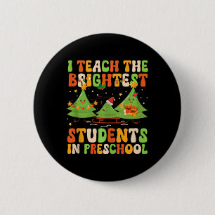 Helderste leerlingen Kerst kleuterjuf XMA Ronde Button 5,7 Cm