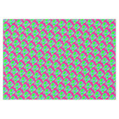 Helderste roze blauw rood geel schattig patterned tafelkleed (Voorkant (Horizontaal))