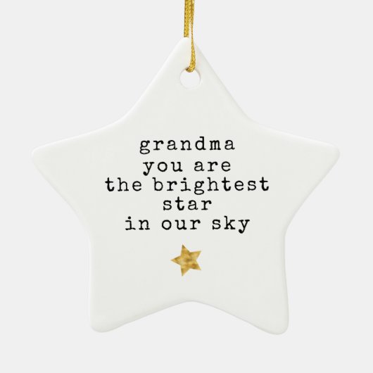 Helderste Star Memorial liefdevolle herinnering Keramisch Ornament (Achterkant)