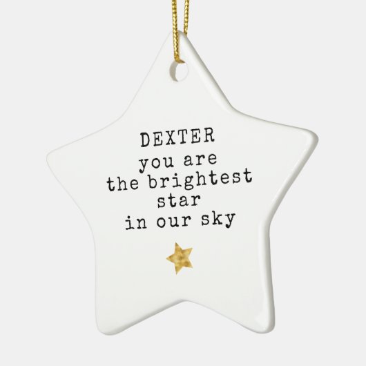 Helderste ster Pet Memorial Keramisch Ornament (Links)