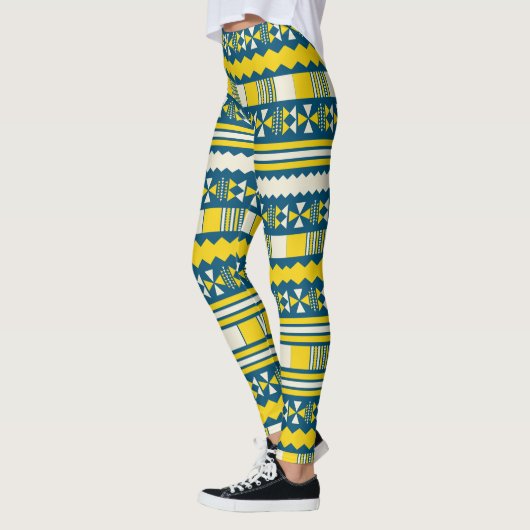 Heldertribpatroon Leggings (Links)