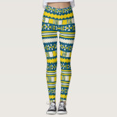 Heldertribpatroon Leggings (Voorkant)