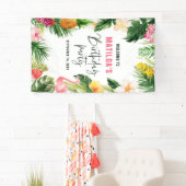 Heldertropische bladpartij spandoek (Insitu)