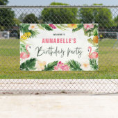 Heldertropische bladpartij spandoek (Insitu)