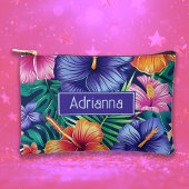 Heldertropische Floral Etui