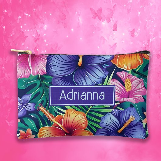 Heldertropische Floral Etui