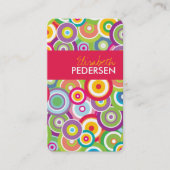 Heldervectorcirkels grafische Visitekaartjes (Voorkant)