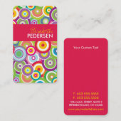 Heldervectorcirkels grafische Visitekaartjes (Voorkant / Achterkant)