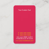 Heldervectorcirkels grafische Visitekaartjes (Achterkant)