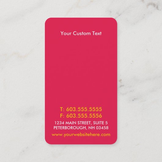 Heldervectorcirkels grafische Visitekaartjes (Achterkant)