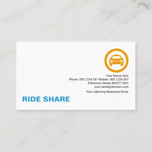 Helderverticale strepen met grote letters, gerimpe visitekaartje (Achterkant)