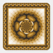 Heldervlakkige vierkant sticker (Voorkant)