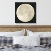 Heldervolle maan op canvasfoto canvas afdruk (Insitu (Slaapkamer))