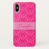 Heldervouw, roze, aangepaste ifoon Case-Mate iPhone case (Achterkant)