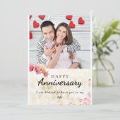 Helderwit, fijn Jubileum Kaart (Staand voorkant)