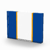 Helderwitte, gele streep diepblauwe randen fotoblokken (Rechts)