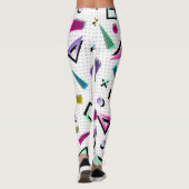Helderwitte Pop art. 1980 Leggings (Achterkant)