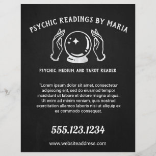 Helderziende Medium Tarotkaarten Lezer Flyer