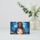 Helderziende Psychische Kristallen Bal Universum Visitekaartje (Staand voorkant)