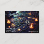 Helderziende psychische medium tarot visitekaartje (Achterkant)