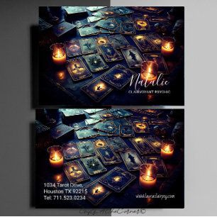 Helderziende psychische medium tarot visitekaartje
