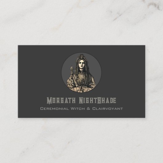 Helderziende, psychische medium Visitekaartje (Voorkant)