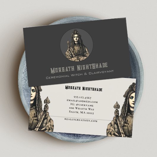 Helderziende, psychische medium Visitekaartje