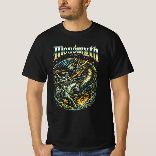 Heldhaftig Quest Vintage Fantasy Design T-shirt (Voorkant)