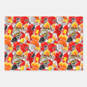 Heldhaftige brandweerman thema inpakpapier vel (Voorkant)