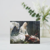 Heldhaftige epos van Nibelung hamsteren. Siegfried Briefkaart (Staand voorkant)