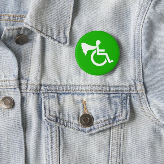 Heldhaftige gehandicapte ronde button 5,7 cm (In situ)
