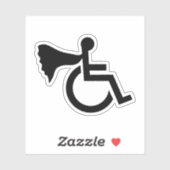 Heldhaftige gehandicapte sticker (Vel)
