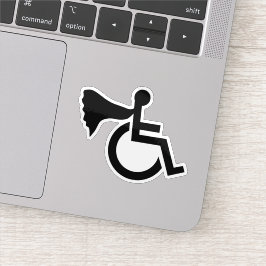 Heldhaftige gehandicapte sticker