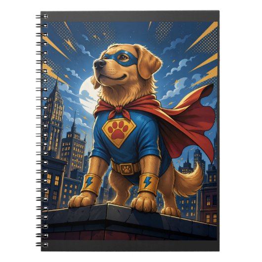 Heldhaftige hond notitieboek (Voorkant)
